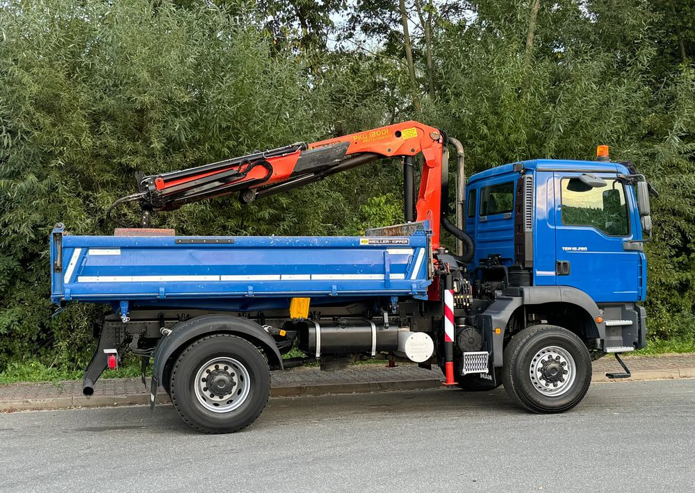 Camión volquete MAN * MAN 18 280 * Kiper Wywrotka * 4x4 * HDS Palfinger  120 STAN BARDZO DOBRY * Sprowadzony: foto 8