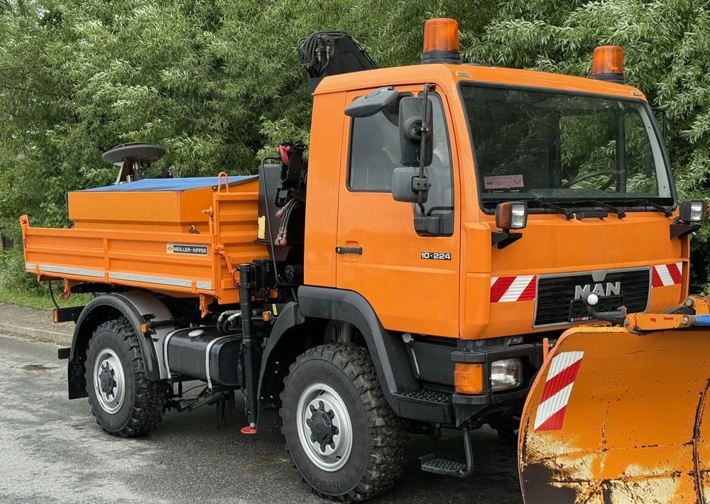 Camión volquete MAN * MAN LE 10.220 *Kiper Wywrotka * 4x4 * Pług Piaskarka * Zimowe Utrzymanie * Sprowadzony * HDS MKG *: foto 19