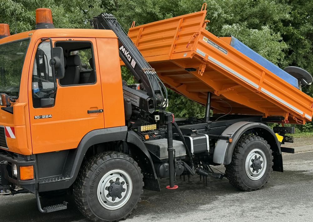 Camión volquete MAN * MAN LE 10.220 *Kiper Wywrotka * 4x4 * Pług Piaskarka * Zimowe Utrzymanie * Sprowadzony * HDS MKG *: foto 6