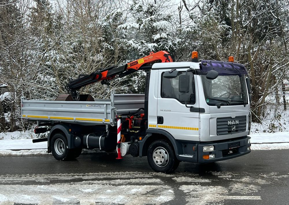 MAN MAN TGL 12-240 Kiper Wywrotka 4x2 Kran PALFINGER PK 12500 BARDZO DOBRY STAN - Camión volquete: foto 2 MAN MAN TGL 12-240 Kiper Wywrotka 4x2 Kran PALFINGER PK 12500 BARDZO DOBRY STAN - Camión volquete: foto 2