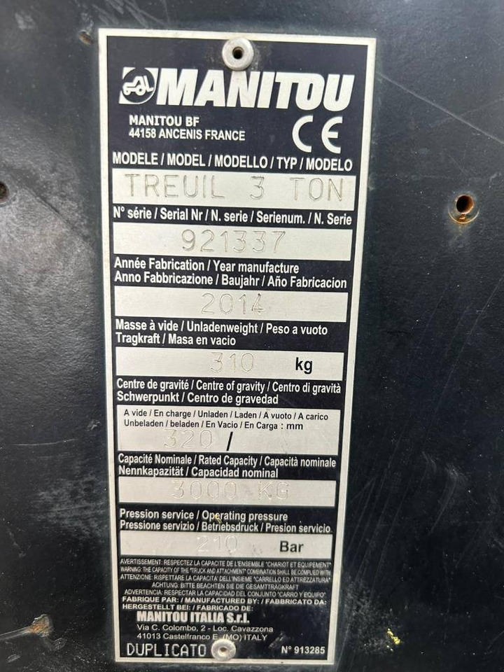 Manitou WINCH 3T - Cabrestante: foto 5 Manitou WINCH 3T - Cabrestante: foto 5