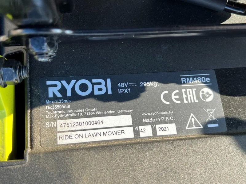 Cortacésped Ryobi RM480E: foto 13