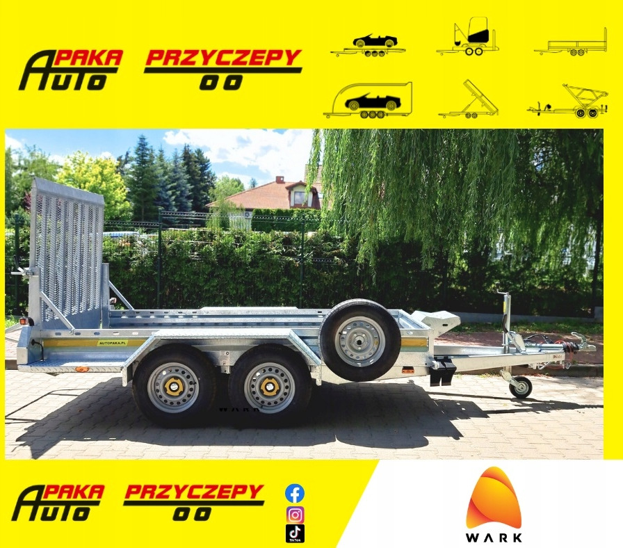 PRZYCZEPA LAWETA DO MINIKOPARKI POD KOPARKĘ Z RAMPEM 2700KG / EXCAVATOR MINI EXCAVATOR TRANSPORTER TRAILER WITH RAMPS 2700KG - Remolque porta maquinaria: foto 1 PRZYCZEPA LAWETA DO MINIKOPARKI POD KOPARKĘ Z RAMPEM 2700KG / EXCAVATOR MINI EXCAVATOR TRANSPORTER TRAILER WITH RAMPS 2700KG - Remolque porta maquinaria: foto 1