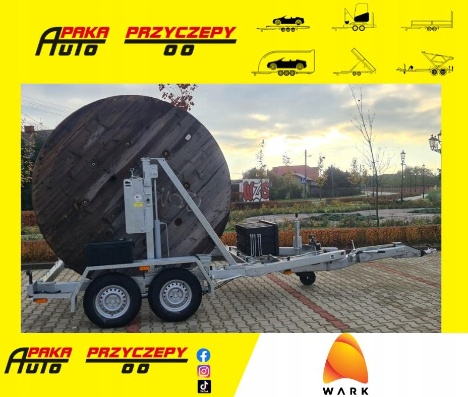PRZYCZEPA SŁUPOWA KABLOWA PRZEWÓZ KABLI 3500 KG / POLE CABLE TRAILER FOR CABLE TRANSPORT 3500 KG - Remolque portabobinas: foto 1 PRZYCZEPA SŁUPOWA KABLOWA PRZEWÓZ KABLI 3500 KG / POLE CABLE TRAILER FOR CABLE TRANSPORT 3500 KG - Remolque portabobinas: foto 1