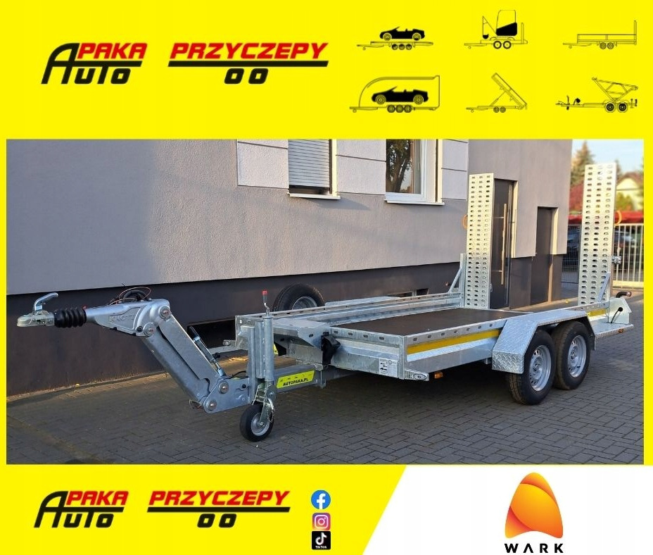 PRZYCZEPA WARK KHD DO MINIKOPARKI KOPARKI REGULOWANY DYSZEL DMC 3500 / WARK KHD TRAILER FOR MINI EXCAVATOR WITH ADJUSTABLE DRAWBAR DMC 3500 - Remolque porta maquinaria: foto 1 PRZYCZEPA WARK KHD DO MINIKOPARKI KOPARKI REGULOWANY DYSZEL DMC 3500 / WARK KHD TRAILER FOR MINI EXCAVATOR WITH ADJUSTABLE DRAWBAR DMC 3500 - Remolque porta maquinaria: foto 1