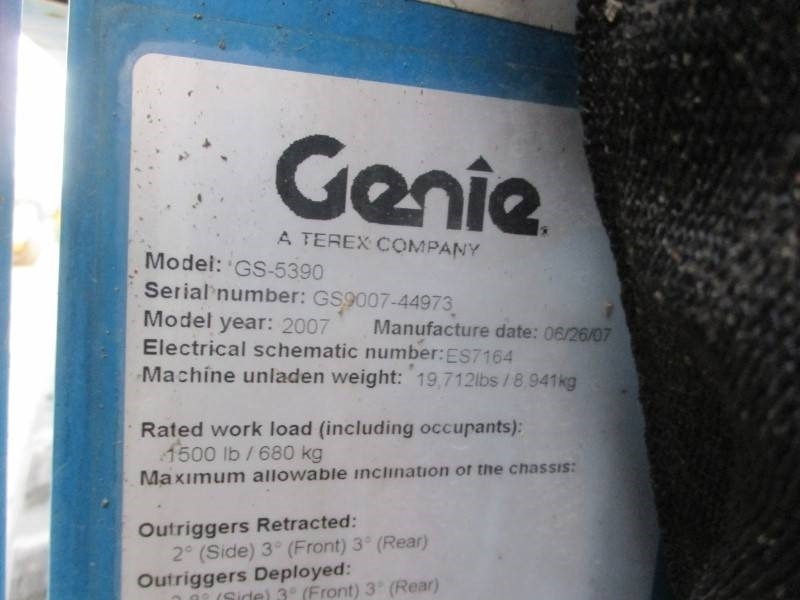 Plataforma de tijeras Genie GS 5390 RT: foto 13