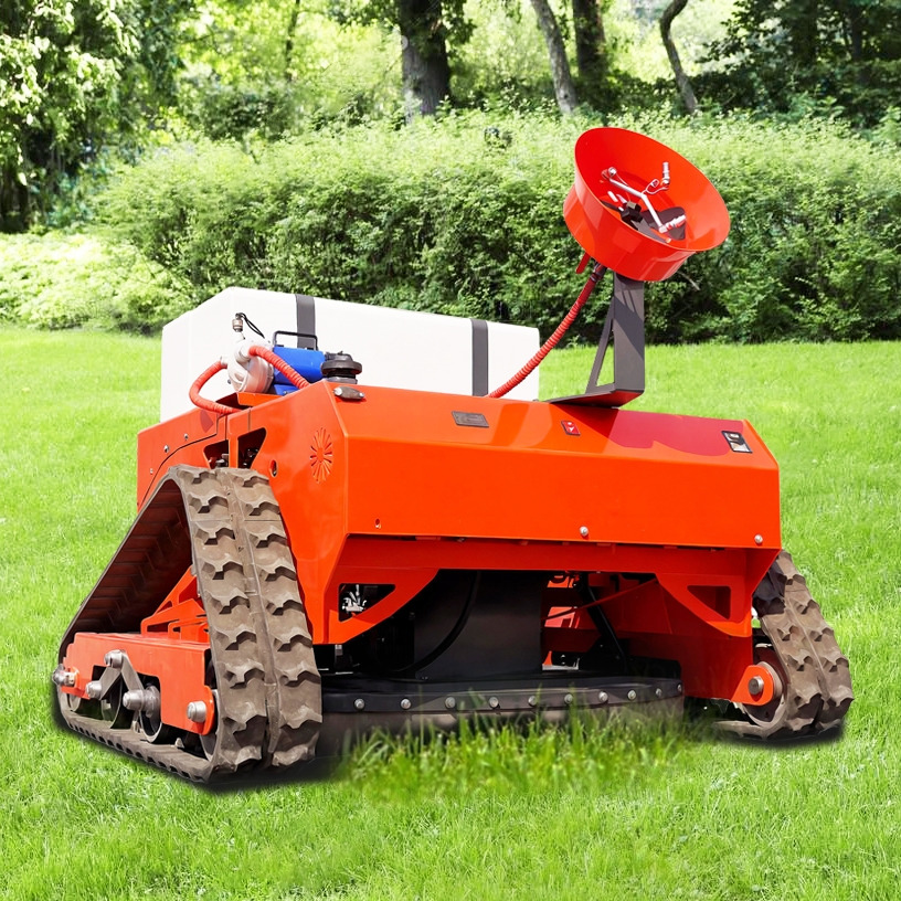 LEZUM LD1000 Multi-function remote control lawn mower Track crawler gasoline gas All-terrain Agricultural Sprayers Pesticide spraying lawn mower for sale - Cortacésped: foto 5 LEZUM LD1000 Multi-function remote control lawn mower Track crawler gasoline gas All-terrain Agricultural Sprayers Pesticide spraying lawn mower for sale - Cortacésped: foto 5