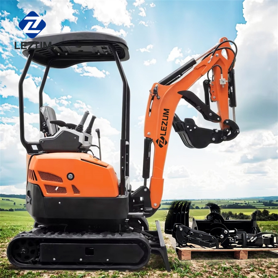 LEZUM DY18 Mini Excavator Digger Miniexcavadora EPA Kubota Engine Mini Excavator For Sale With Mini Excavator Attachment Set - Excavadora de cadenas: foto 2 LEZUM DY18 Mini Excavator Digger Miniexcavadora EPA Kubota Engine Mini Excavator For Sale With Mini Excavator Attachment Set - Excavadora de cadenas: foto 2