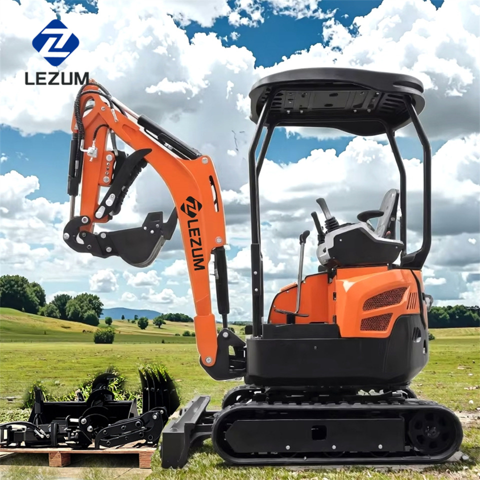 LEZUM DY18 Mini Excavator Digger Miniexcavadora EPA Kubota Engine Mini Excavator For Sale With Mini Excavator Attachment Set - Excavadora de cadenas: foto 3 LEZUM DY18 Mini Excavator Digger Miniexcavadora EPA Kubota Engine Mini Excavator For Sale With Mini Excavator Attachment Set - Excavadora de cadenas: foto 3