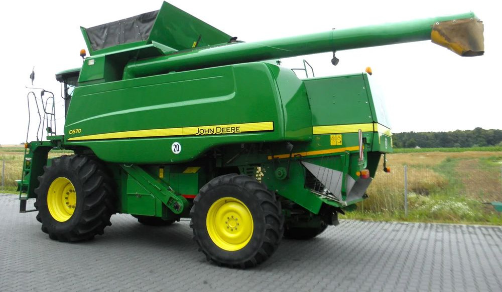 Leasing de  John Deere C 670 2008 Rok, heder 7,6m, 1900 mtg, Nie Malowany, Stan Idealny John Deere C 670 2008 Rok, heder 7,6m, 1900 mtg, Nie Malowany, Stan Idealny: foto 9