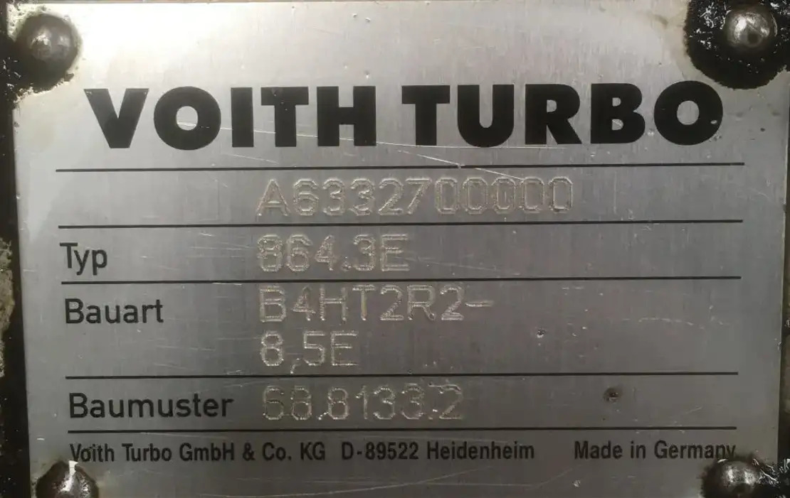 Mercedes-Benz Voith 864.3E Busgetriebe B4HT2R2 -8.5E Mercedes Citaro LE A6332700 - Transmisión para Autobús: foto 2 Mercedes-Benz Voith 864.3E Busgetriebe B4HT2R2 -8.5E Mercedes Citaro LE A6332700 - Transmisión para Autobús: foto 2