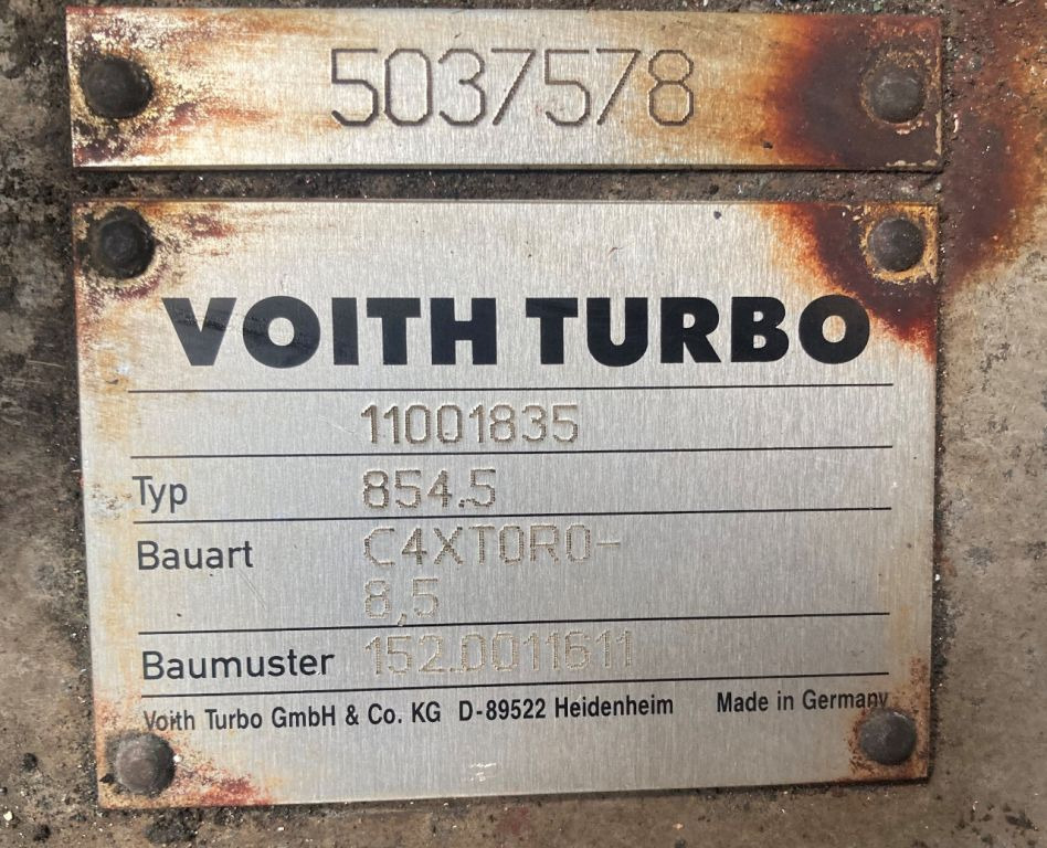 Voith Voith 854.5 C4XT0R0 -8.5E Solaris Van Hool Getriebe 152.0011611 - Caja de cambios y piezas para Autobús: foto 2 Voith Voith 854.5 C4XT0R0 -8.5E Solaris Van Hool Getriebe 152.0011611 - Caja de cambios y piezas para Autobús: foto 2