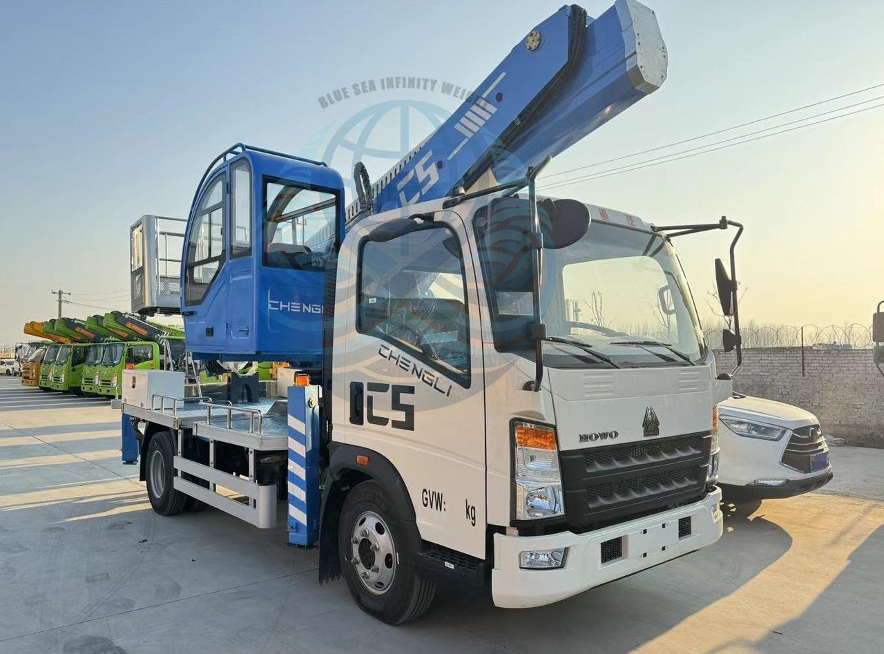 SINOTRUK HOWO 45ft-69ft - Camión con plataforma elevadora: foto 1 SINOTRUK HOWO 45ft-69ft - Camión con plataforma elevadora: foto 1