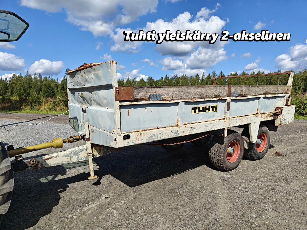 Tuhti yleisperävaunu - telikärry - 8000kg - Esparcidor de estiércol: foto 1 Tuhti yleisperävaunu - telikärry - 8000kg - Esparcidor de estiércol: foto 1