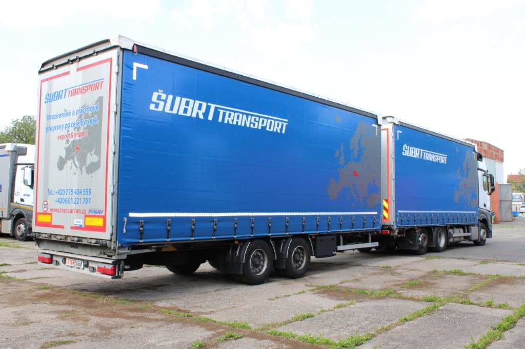 Camión lona, Remolque con toldo Mercedes-Benz Actros 2542 NAVIGACE + PANAV TVK 18 M (8,20m x 2,4: foto 6
