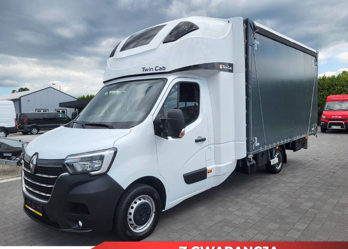 Renault 10 europalet kabina XXL 2x spania Master jak Nowy Kabina 2xspanie - Furgoneta con lona: foto 1 Renault 10 europalet kabina XXL 2x spania Master jak Nowy Kabina 2xspanie - Furgoneta con lona: foto 1