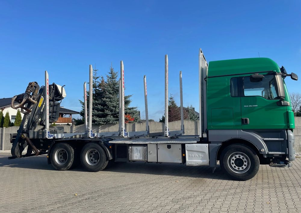 MAN TGX 26.500, 6x4, HDS EPSILOM M12Z, do transportu drewna. - Camión forestal, Camión grúa: foto 4 MAN TGX 26.500, 6x4, HDS EPSILOM M12Z, do transportu drewna. - Camión forestal, Camión grúa: foto 4