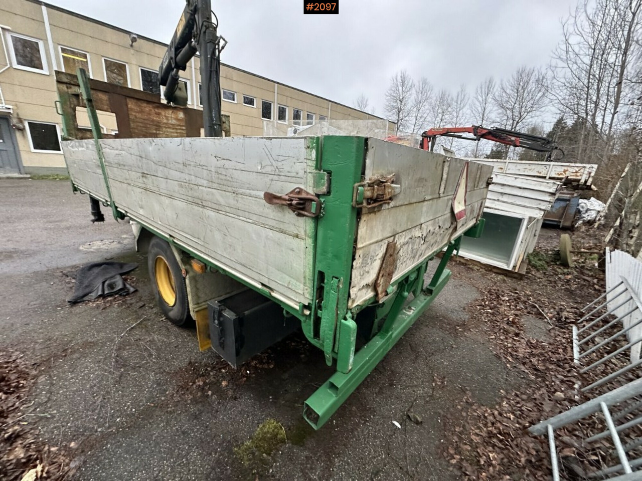 Crane Trailer, Hiab 445AW - Remolque plataforma/ Caja abierta: foto 3 Crane Trailer, Hiab 445AW - Remolque plataforma/ Caja abierta: foto 3