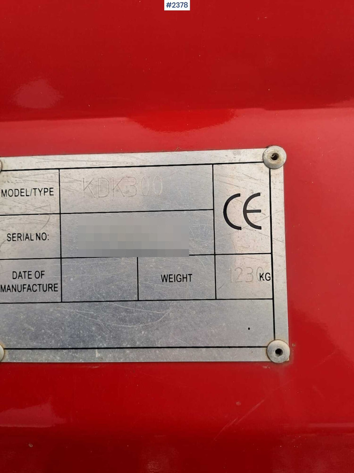 Flail mower KDK300 - Maquinaria de henificación: foto 4 Flail mower KDK300 - Maquinaria de henificación: foto 4