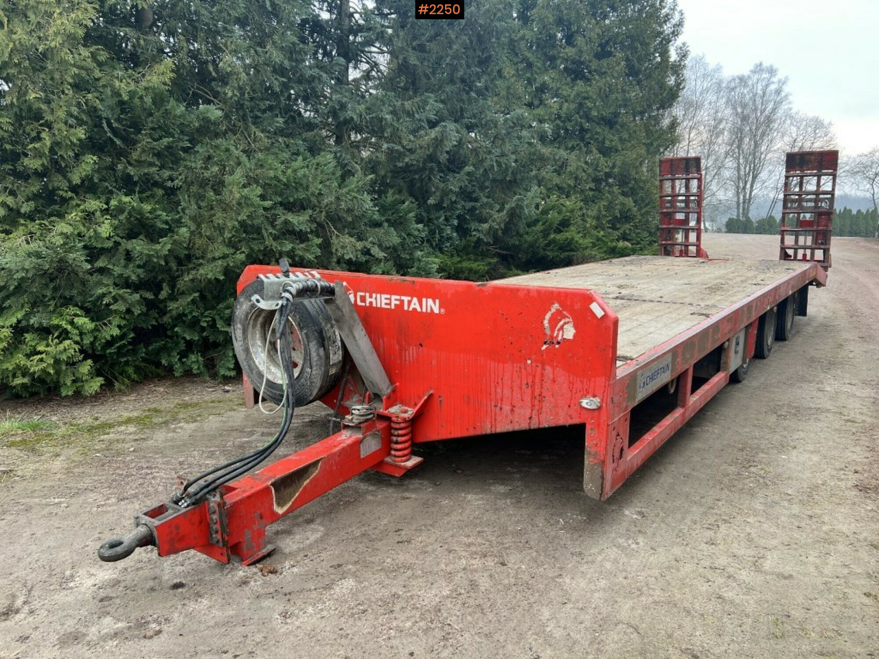 Machine trailer - Chieftain Trailers LTD - For tractor - Remolque góndola rebajadas: foto 1 Machine trailer - Chieftain Trailers LTD - For tractor - Remolque góndola rebajadas: foto 1
