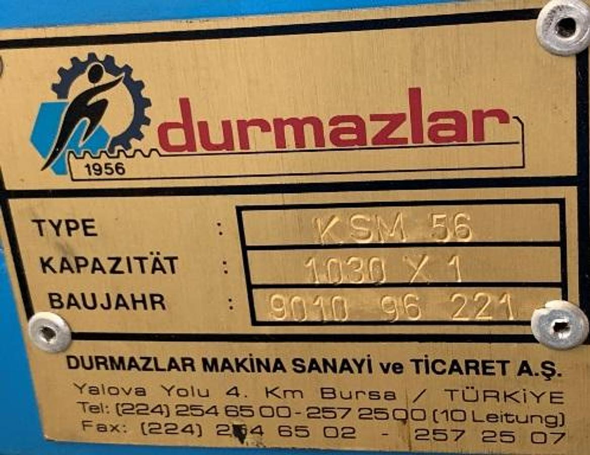 Dreiwalzen-Rundbiegemaschine DURMAZLAR - Máquina para metal: foto 3 Dreiwalzen-Rundbiegemaschine DURMAZLAR - Máquina para metal: foto 3