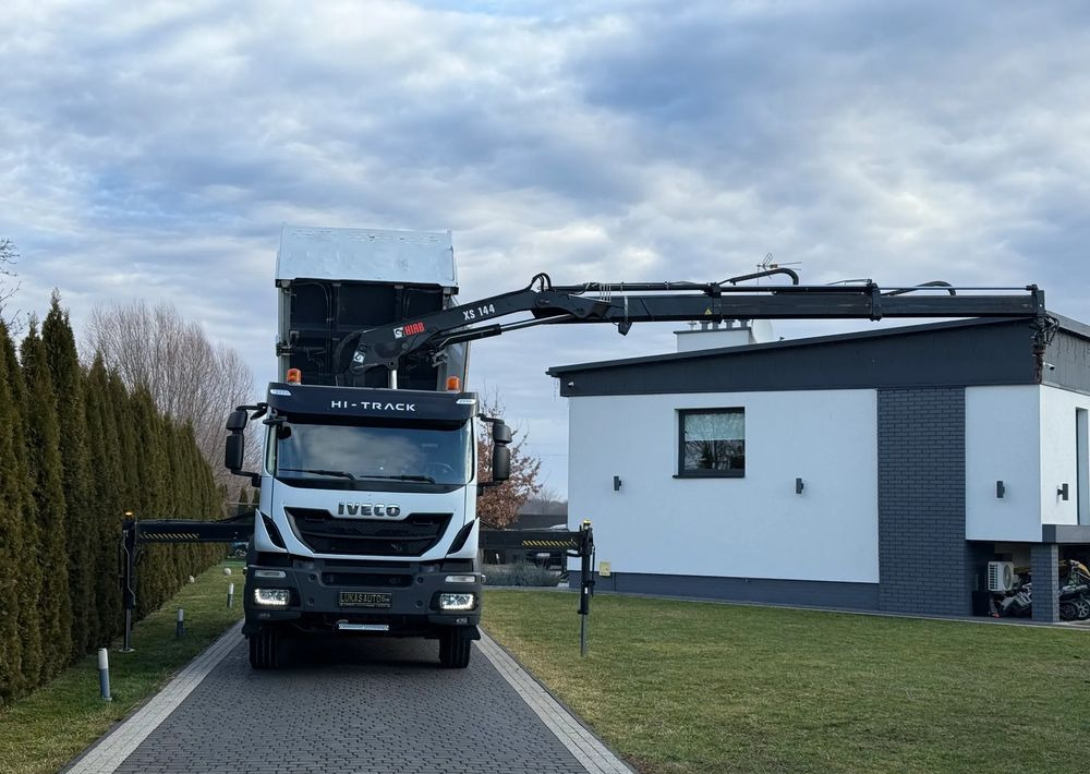 Iveco TRAKKER 450 6X4 PODWÓJNA HYDRO-BURTA HIAB 104 - Camión grúa, Camión volquete: foto 1 Iveco TRAKKER 450 6X4 PODWÓJNA HYDRO-BURTA HIAB 104 - Camión grúa, Camión volquete: foto 1