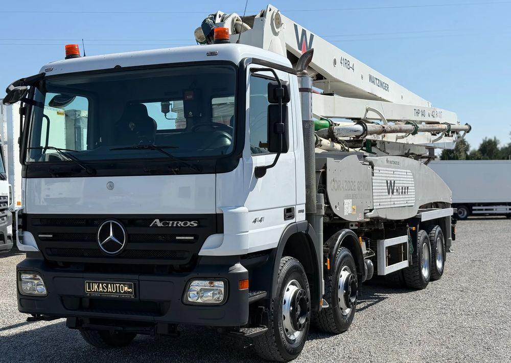 Mercedes-Benz ACTROS 4141 8X4 42 M GOTOWA DO PRACY - Bomba de hormigón: foto 1 Mercedes-Benz ACTROS 4141 8X4 42 M GOTOWA DO PRACY - Bomba de hormigón: foto 1