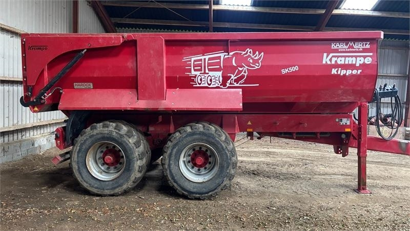 Krampe SK 550 Entreprenørvogn med Hardox kasse SK 500 - Remolque volquete agrícola: foto 1 Krampe SK 550 Entreprenørvogn med Hardox kasse SK 500 - Remolque volquete agrícola: foto 1
