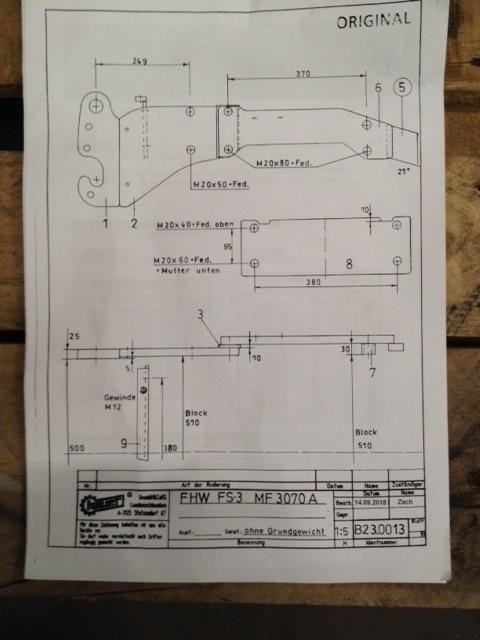 Hauer FS-3 Sidevanger MF 3070 2WD - Piezas de recambio para Maquinaria agrícola: foto 4 Hauer FS-3 Sidevanger MF 3070 2WD - Piezas de recambio para Maquinaria agrícola: foto 4