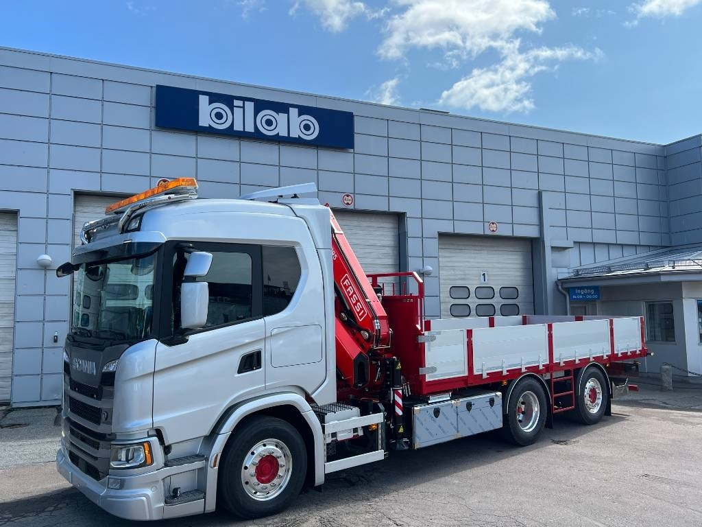 Scania G 360 6x2*4 Brädgårdsbil - Camión grúa: foto 1 Scania G 360 6x2*4 Brädgårdsbil - Camión grúa: foto 1