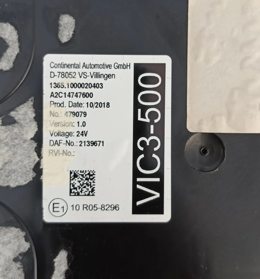 DAF XF 106 EURO 6 MX13 KOMPUTER STEROWNIK MODUŁ VIC3-500 2137691 - Unidad de control para Camión: foto 2 DAF XF 106 EURO 6 MX13 KOMPUTER STEROWNIK MODUŁ VIC3-500 2137691 - Unidad de control para Camión: foto 2