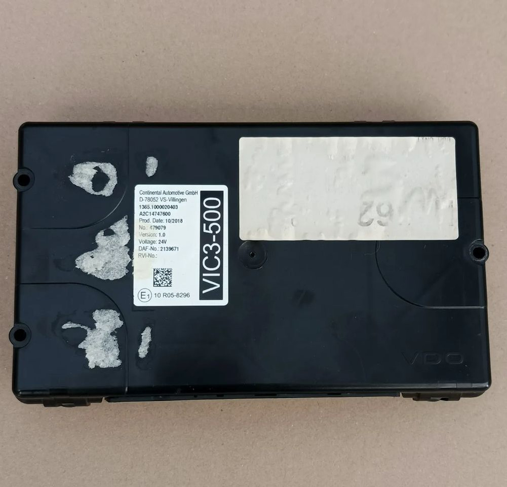 DAF XF 106 EURO 6 MX13 KOMPUTER STEROWNIK MODUŁ VIC3-500 2137691 - Unidad de control para Camión: foto 1 DAF XF 106 EURO 6 MX13 KOMPUTER STEROWNIK MODUŁ VIC3-500 2137691 - Unidad de control para Camión: foto 1