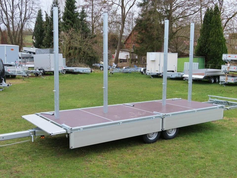 Langmaterialanhänger Unsinn LM 3554-14-2040 Deichsel ausziehbar - Remolque plataforma/ Caja abierta: foto 1 Langmaterialanhänger Unsinn LM 3554-14-2040 Deichsel ausziehbar - Remolque plataforma/ Caja abierta: foto 1
