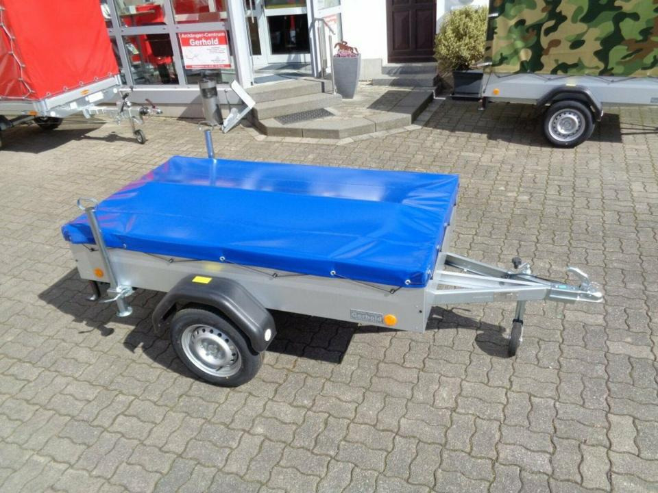 PKW Anhänger, 750 kg, Flachplane, Stützen, 100 km/h - Remolque de coche: foto 2 PKW Anhänger, 750 kg, Flachplane, Stützen, 100 km/h - Remolque de coche: foto 2