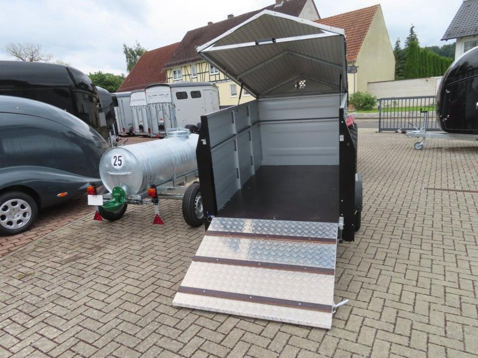 Remolque transporte de ganado TPV  Kleinviehanhänger 1,0t Flügeltür Viehanhänger Ziegen Schafe: foto 7