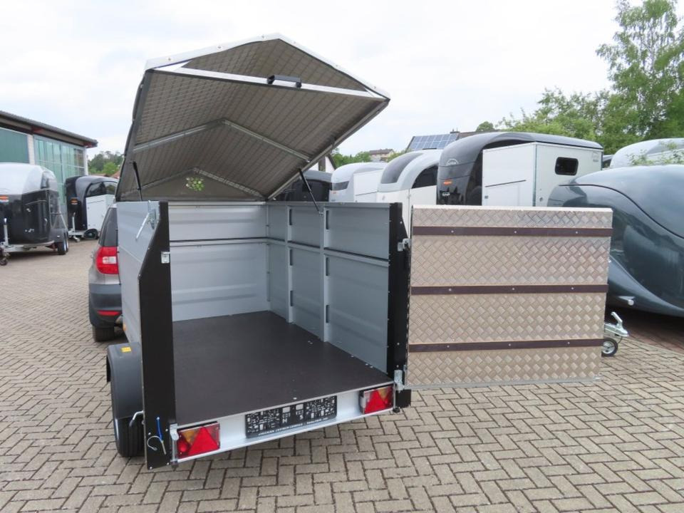 Remolque transporte de ganado TPV  Kleinviehanhänger 1,0t Flügeltür Viehanhänger Ziegen Schafe: foto 17