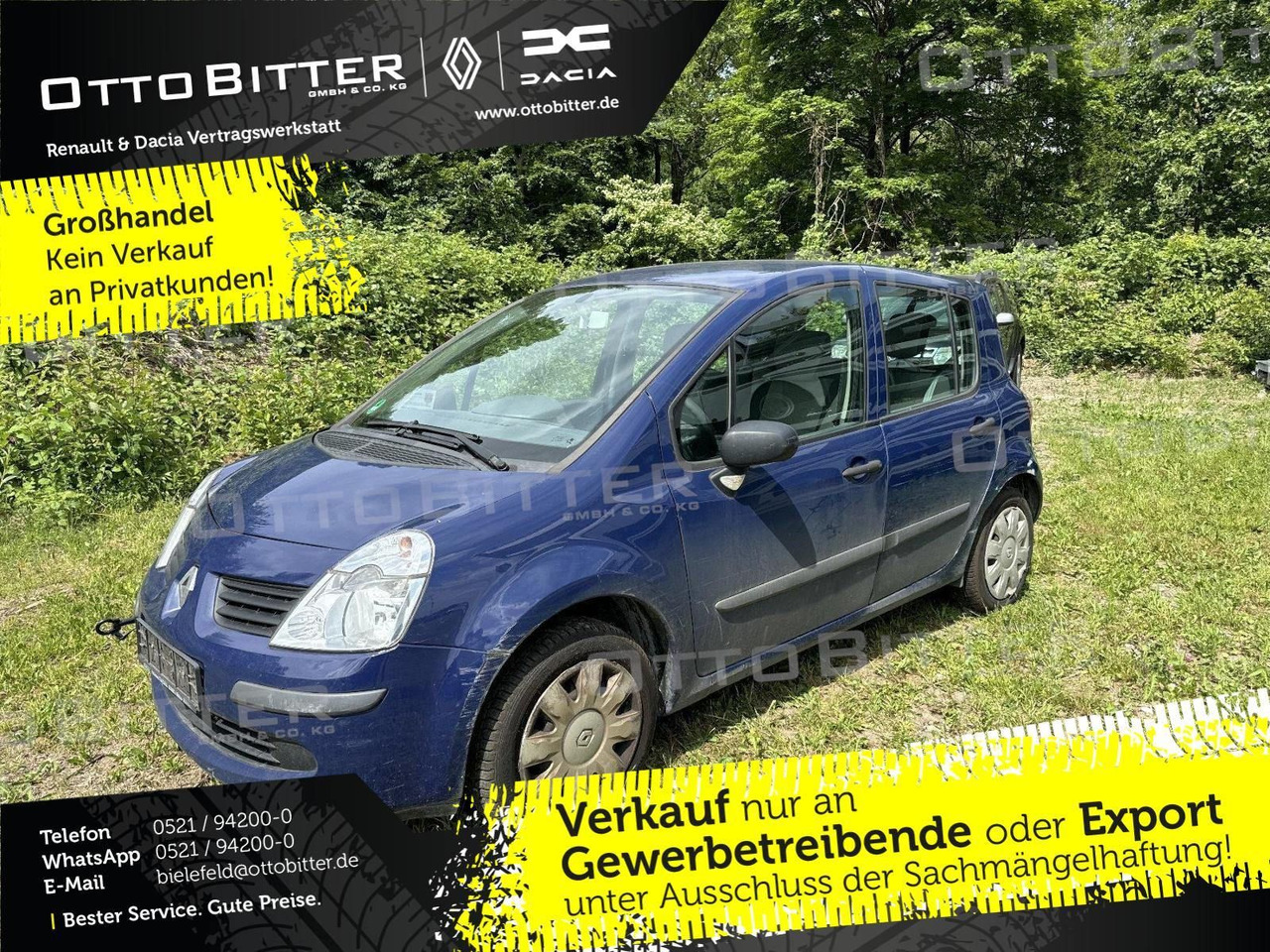 Renault Modus 1.2 Avantage +MOTOR OHNE FUNKTION+ - Sedan: foto 1 Renault Modus 1.2 Avantage +MOTOR OHNE FUNKTION+ - Sedan: foto 1