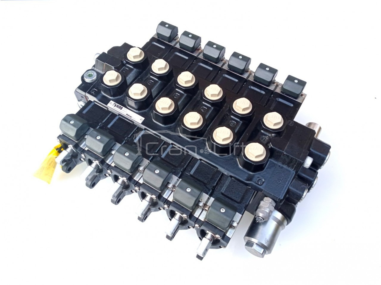 Rozdzielacz Olsberg Q200 - 6 sekcji elektryczny, LS (sygnał) - Válvula hidráulica para Grúa para camión: foto 1 Rozdzielacz Olsberg Q200 - 6 sekcji elektryczny, LS (sygnał) - Válvula hidráulica para Grúa para camión: foto 1