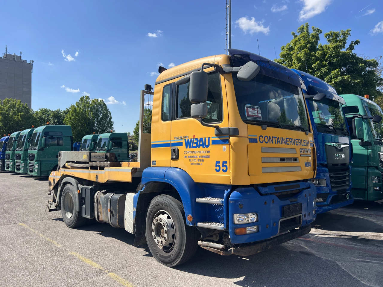 Man Tga 18.320, Контейноровоз, Нов внос - Camión portacontenedor de cadenas: foto 1 Man Tga 18.320, Контейноровоз, Нов внос - Camión portacontenedor de cadenas: foto 1