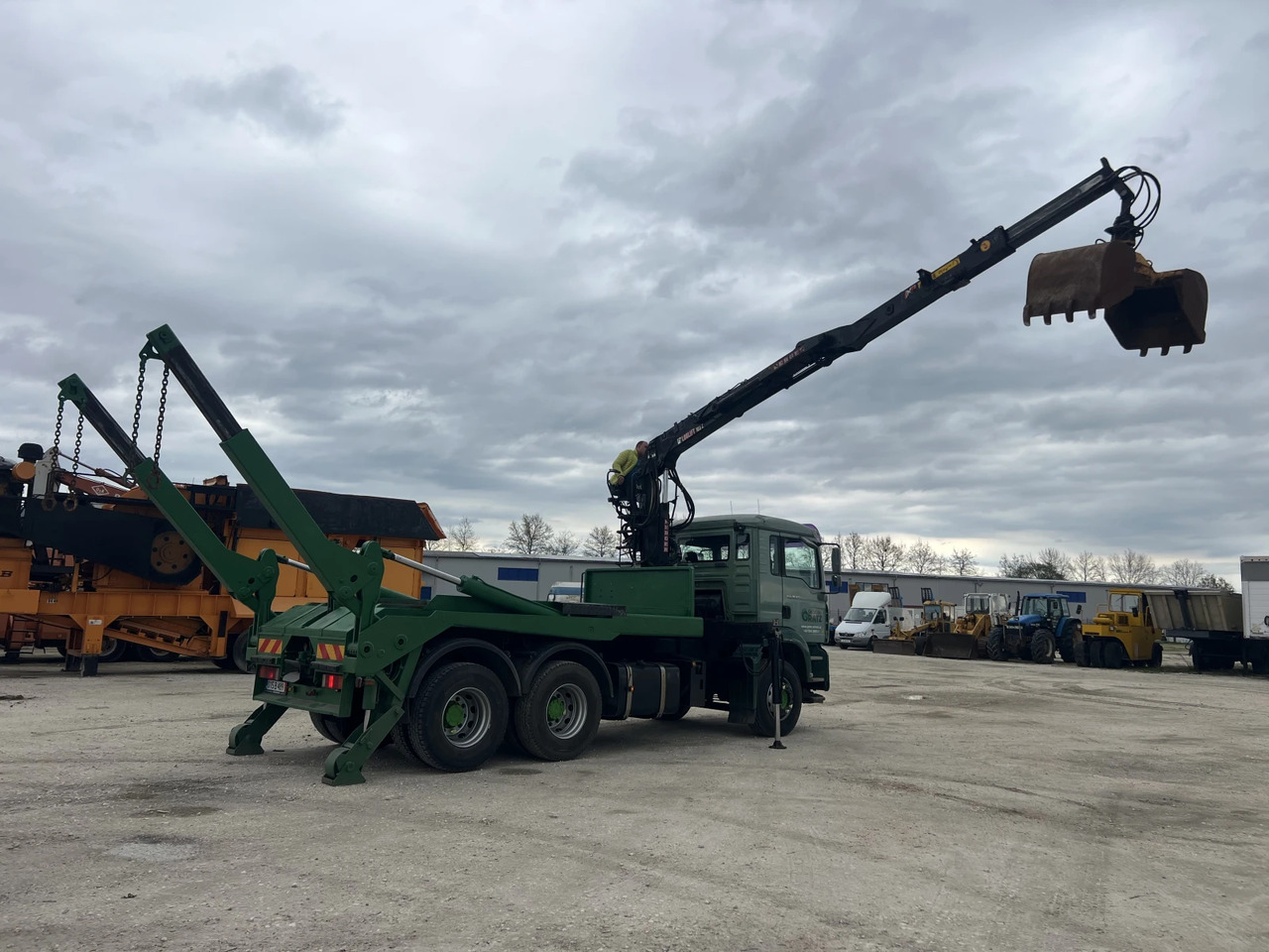 Man Tga 6х4, Кран-Z, Мултилифт - Camión portacontenedor de cadenas, Camión grúa: foto 3 Man Tga 6х4, Кран-Z, Мултилифт - Camión portacontenedor de cadenas, Camión grúa: foto 3