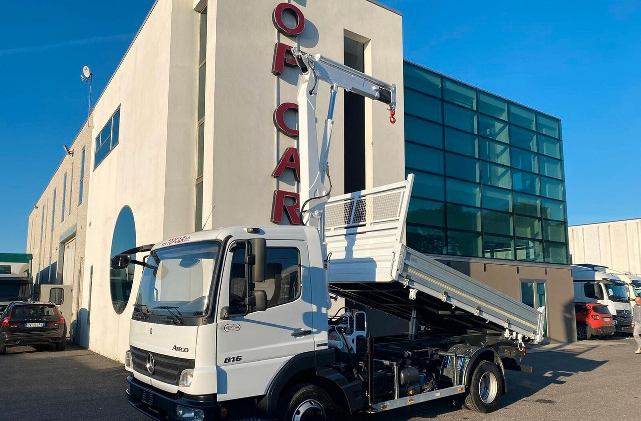 MERCEDES 816 ATEGO RIBALTABILE E GRU - Camión volquete, Camión grúa: foto 1 MERCEDES 816 ATEGO RIBALTABILE E GRU - Camión volquete, Camión grúa: foto 1