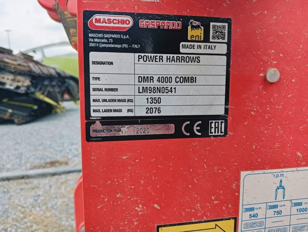 Maschio DMR 4000 - Grada: foto 3 Maschio DMR 4000 - Grada: foto 3