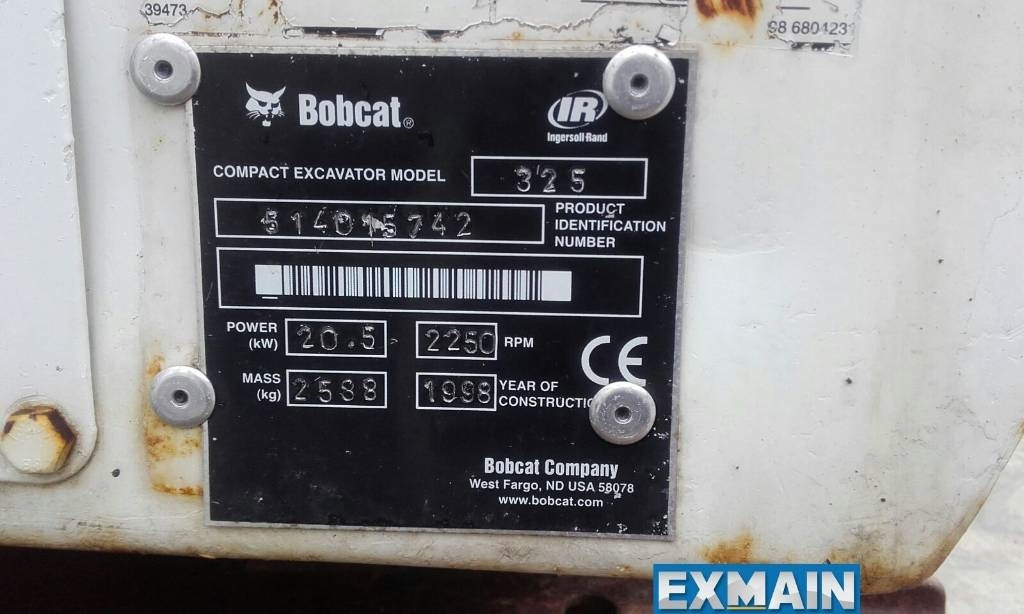 Bobcat X 325 - Miniexcavadora: foto 5 Bobcat X 325 - Miniexcavadora: foto 5