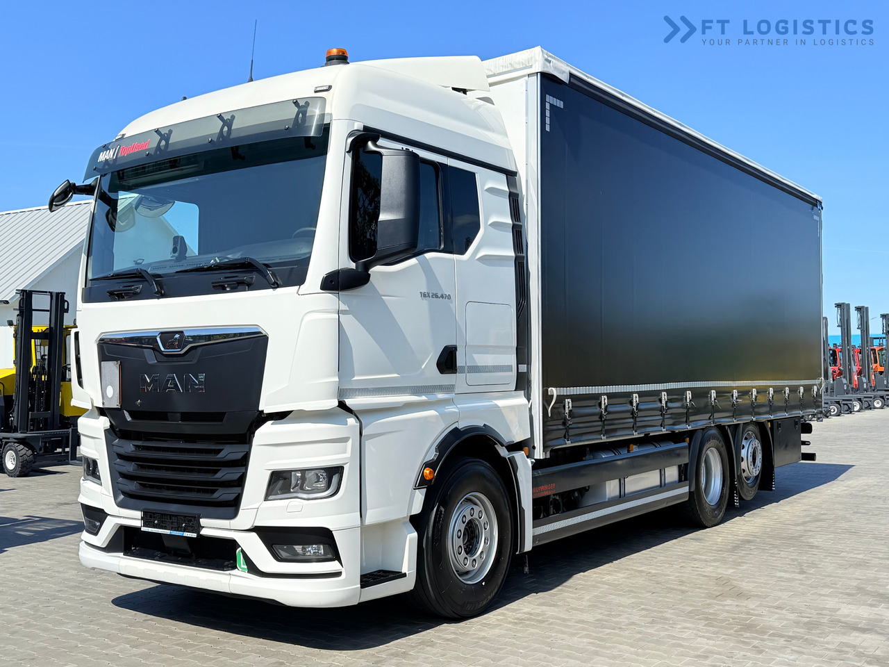 MAN TGX 26.470 / 19 Pallets / Steering Axle / 15 Ton Payload / Retarder / Excellent Condition - Camión lona: foto 2 MAN TGX 26.470 / 19 Pallets / Steering Axle / 15 Ton Payload / Retarder / Excellent Condition - Camión lona: foto 2