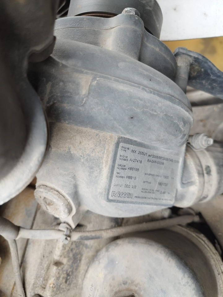 DAF Paccar MX 265 U1 DAF CF - Motor para Camión: foto 3 DAF Paccar MX 265 U1 DAF CF - Motor para Camión: foto 3