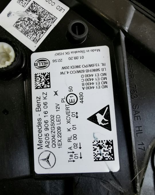 LAMPA PRZÓD MERCEDES C KLASA A 205 9061606 LIFT - Faro delantero: foto 5 LAMPA PRZÓD MERCEDES C KLASA A 205 9061606 LIFT - Faro delantero: foto 5