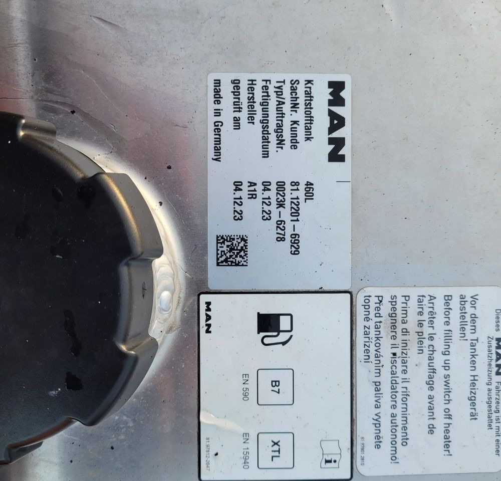 ZBIORNIK PALIWA MAN TGX TGS 460L 81.12201-6929 CHWALIM116 - Procesamiento de combustible para Camión: foto 4 ZBIORNIK PALIWA MAN TGX TGS 460L 81.12201-6929 CHWALIM116 - Procesamiento de combustible para Camión: foto 4