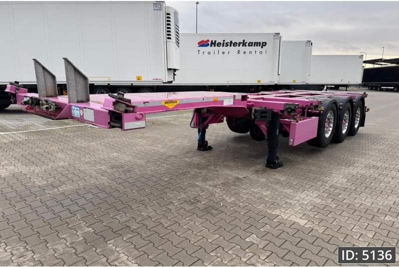 Broshuis 3UCC-39/45 Multi / 2x Extandable / 2x Lift Axle - Semirremolque portacontenedore/ Intercambiable: foto 1 Broshuis 3UCC-39/45 Multi / 2x Extandable / 2x Lift Axle - Semirremolque portacontenedore/ Intercambiable: foto 1