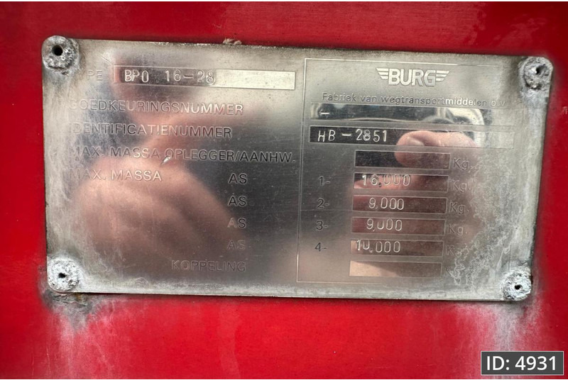 Burg BPO 16-28 / Fuel tanker / 47400L / 5 Comp / ADR, ADR - Semirremolque cisterna: foto 5 Burg BPO 16-28 / Fuel tanker / 47400L / 5 Comp / ADR, ADR - Semirremolque cisterna: foto 5