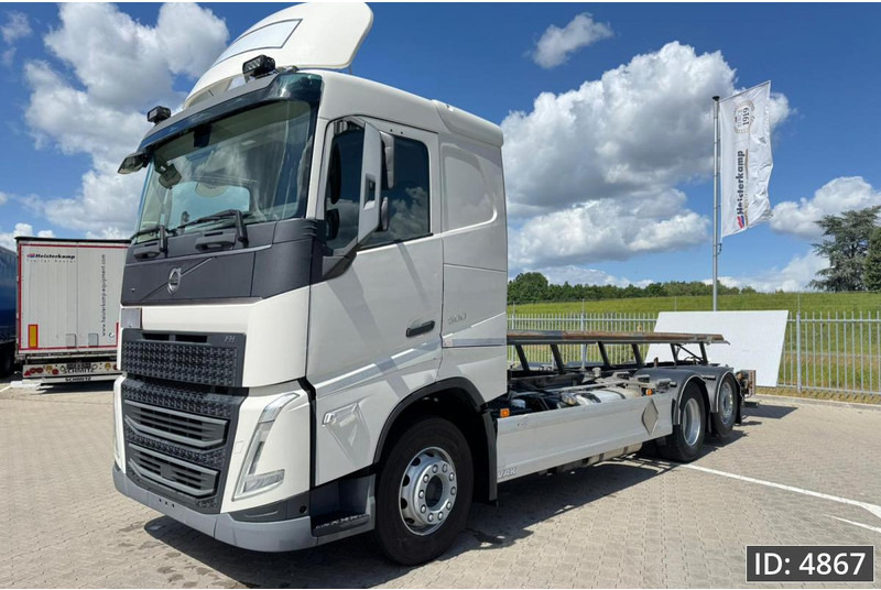 Volvo FH 500 Globetrotter, Euro 6, / 6x2 / Hydraulic body / frame 7.4 m / Tail lift - Camión portacontenedore/ Intercambiable: foto 1 Volvo FH 500 Globetrotter, Euro 6, / 6x2 / Hydraulic body / frame 7.4 m / Tail lift - Camión portacontenedore/ Intercambiable: foto 1